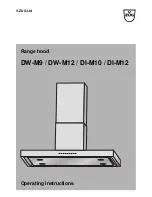 V-ZUG DI-M10 Operating Instructions Manual preview