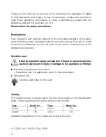 Preview for 2 page of V-ZUG DI-M10 Operating Instructions Manual