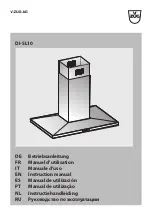 V-ZUG DI-SL10 Instruction Manual preview