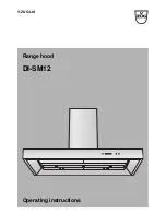 V-ZUG DI-SM12 Operating Instructions Manual preview