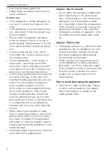 Preview for 6 page of V-ZUG DIAS 10 Operating Instructions Manual