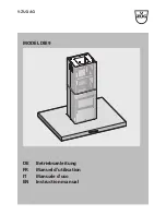 V-ZUG DIE9 Instruction Manual preview