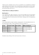 Preview for 2 page of V-ZUG DIPQG Series Operating Instructions Manual