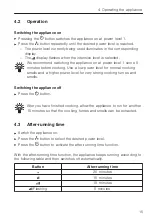 Preview for 15 page of V-ZUG DIPQG Series Operating Instructions Manual