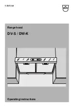 V-ZUG DV-S Series Operating Instructions Manual preview