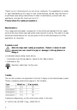 Preview for 2 page of V-ZUG DV-S Series Operating Instructions Manual