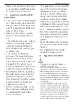 Preview for 5 page of V-ZUG DW-N9 Operating Instructions Manual