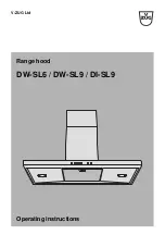 V-ZUG DW-SL6 Operating Instructions Manual предпросмотр