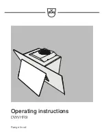 V-ZUG DWVHR9 Operating Instructions Manual предпросмотр