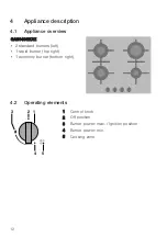 Предварительный просмотр 12 страницы V-ZUG GAS641GKAZ Operating Instructions Manual