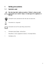 Предварительный просмотр 5 страницы V-ZUG GK16TIWSF Operating Instructions Manual