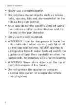 Предварительный просмотр 8 страницы V-ZUG GK16TIWSF Operating Instructions Manual