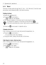 Предварительный просмотр 24 страницы V-ZUG GK16TIWSF Operating Instructions Manual