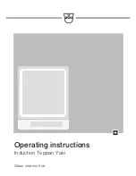 Preview for 1 page of V-ZUG GK16TIYSF Operating Instructions Manual