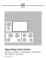 Preview for 1 page of V-ZUG GK26ID Operating Instructions Manual