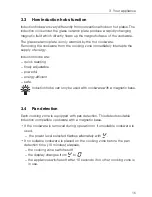 Предварительный просмотр 15 страницы V-ZUG GK26TIF Operating Instructions Manual