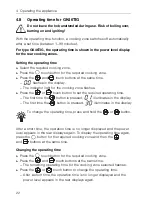 Preview for 22 page of V-ZUG GK26TIF Operating Instructions Manual