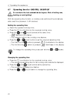 Предварительный просмотр 20 страницы V-ZUG GK26TIQ Operating Instructions Manual