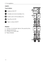 Preview for 14 page of V-ZUG GK36TC Operating Instructions Manual