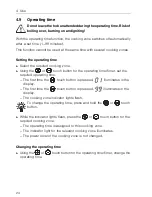 Предварительный просмотр 24 страницы V-ZUG GK36TC Operating Instructions Manual