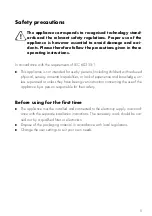 Preview for 5 page of V-ZUG GK36TI/C/F Operating Instructions Manual