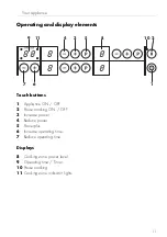 Preview for 11 page of V-ZUG GK36TI/C/F Operating Instructions Manual