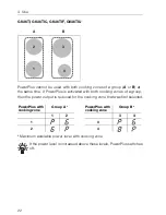 Предварительный просмотр 22 страницы V-ZUG GK36TI Operating Instructions Manual