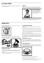 Preview for 5 page of V-ZUG GK41TG Instruction Manual