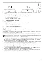 Preview for 15 page of V-ZUG GK45TEAS Operating Instructions Manual