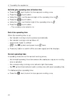 Preview for 20 page of V-ZUG GK45TEBS.1 Operating Instructions Manual