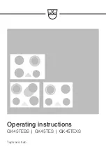 Preview for 1 page of V-ZUG GK45TEBS Operating Instructions Manual