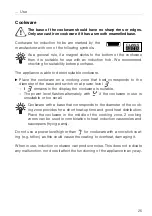 Preview for 25 page of V-ZUG GK46TIAC Operating Instructions Manual