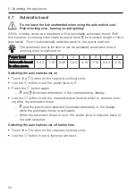 Preview for 20 page of V-ZUG GK46TIMG Operating Instructions Manual