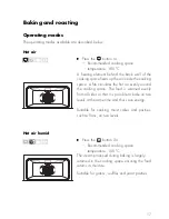 Preview for 17 page of V-ZUG Hotair SL Operating Instructions Manual