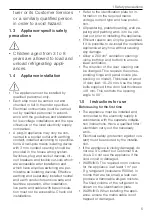 Предварительный просмотр 5 страницы V-ZUG Magnum Operating Instructions Manual