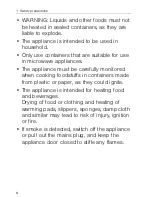 Preview for 8 page of V-ZUG Miwell-Combi SL MWC-SL Operating Instructions Manual