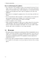 Preview for 14 page of V-ZUG Miwell-Combi SL MWC-SL Operating Instructions Manual