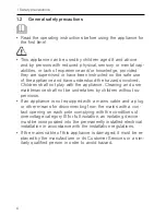 Preview for 6 page of V-ZUG Miwell S Operating Instructions Manual