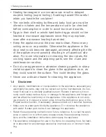 Preview for 8 page of V-ZUG Miwell S Operating Instructions Manual