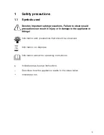 Предварительный просмотр 5 страницы V-ZUG Miwell SL Operating Instructions Manual