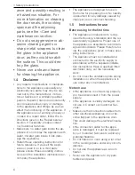 Предварительный просмотр 6 страницы V-ZUG Miwell V400 Operating Instructions Manual