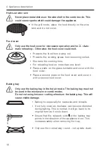 Preview for 18 page of V-ZUG MWCXSL60g Operating Instructions Manual