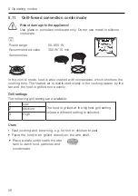 Предварительный просмотр 28 страницы V-ZUG MWCXSL60g Operating Instructions Manual