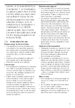 Предварительный просмотр 5 страницы V-ZUG Optima 2 Operating Instructions Manual