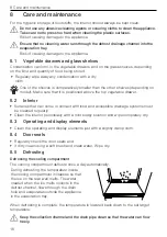 Preview for 16 page of V-ZUG Perfect 60i eco Operating Instructions Manual