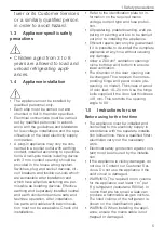 Preview for 5 page of V-ZUG Perfect 60i Operating Instructions Manual