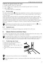 Preview for 11 page of V-ZUG Perfect 60i Operating Instructions Manual