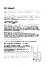 Preview for 5 page of V-ZUG Prima 60i Instructions For Use Manual