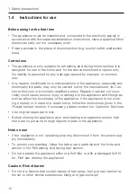 Предварительный просмотр 12 страницы V-ZUG REFRESH-BUTLER Operating Instructions Manual