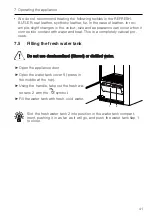 Предварительный просмотр 41 страницы V-ZUG REFRESH-BUTLER Operating Instructions Manual